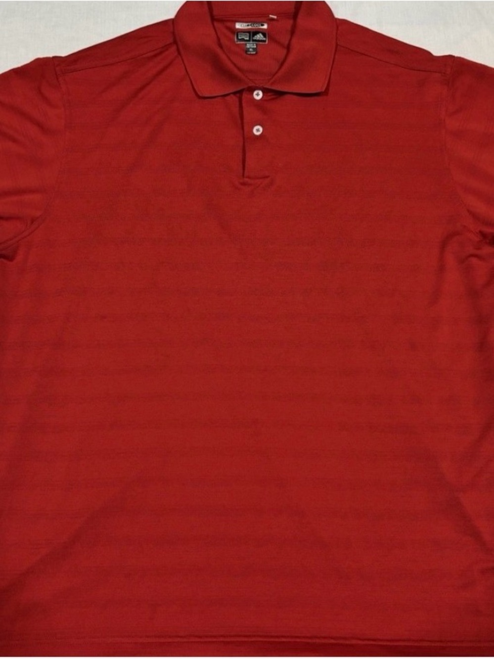 Adidas Men's Polo Golf Shirt Red Sz  XL Climacool NWOT